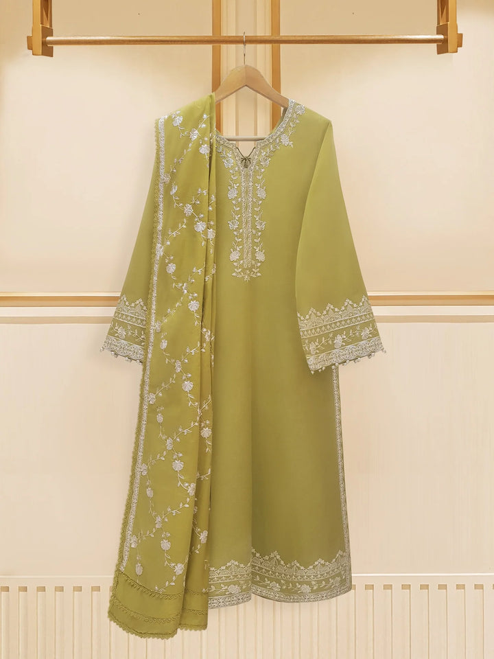 3 Piece - Embroidered Cambric Suit S108799