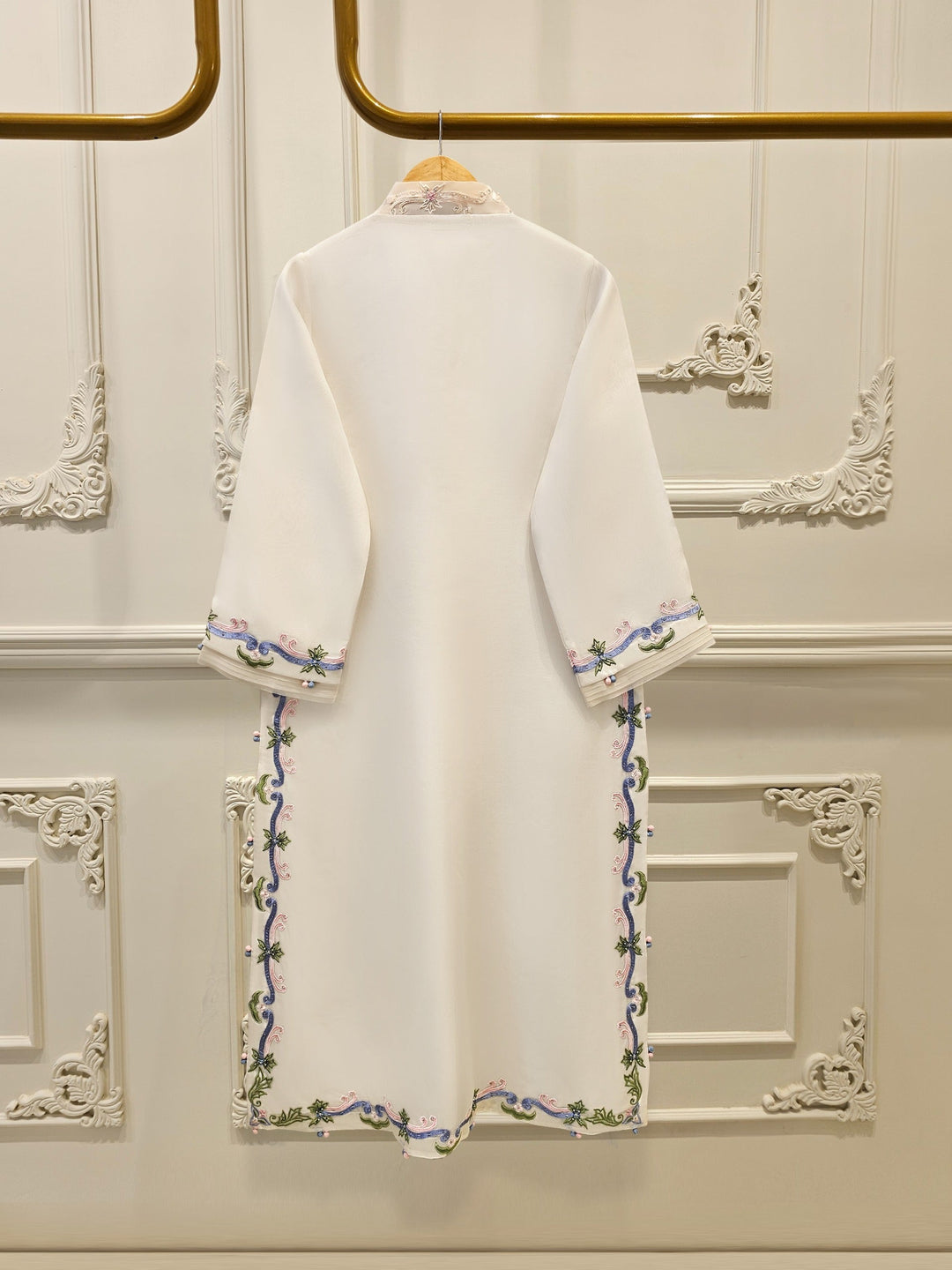 3 Piece - Pure Organza Embroidered Suit S111674