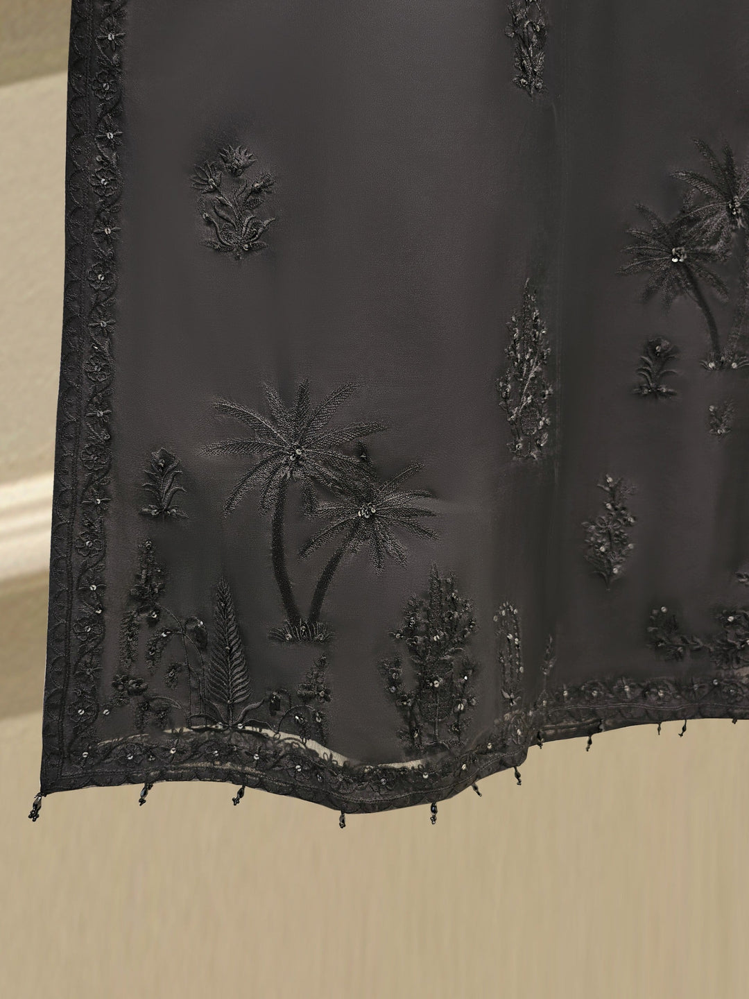 3 Piece - Pure Organza Embroidered Suit S111666