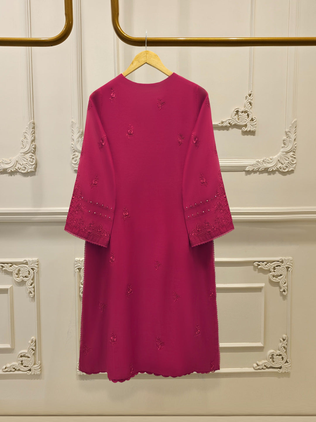 2 Piece - Embroidered Kora Cotton Silk Suit S111840