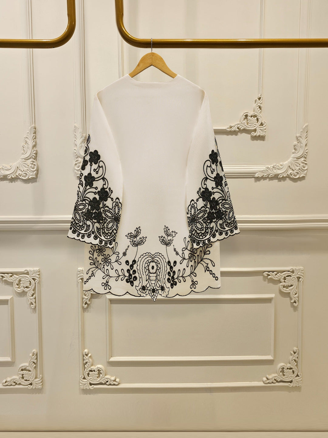 3 Piece - Pure Embroidered Cotton Net Suit S111984