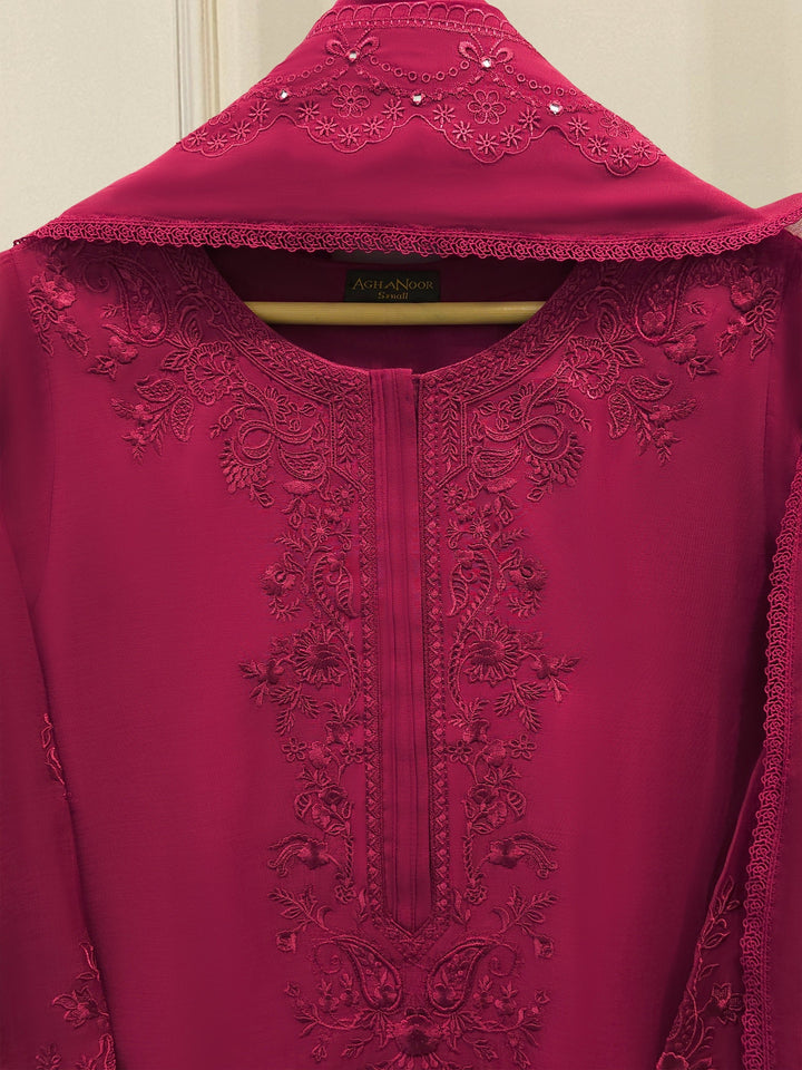 2 Piece - Embroidered Kora Cotton Silk Suit S111840