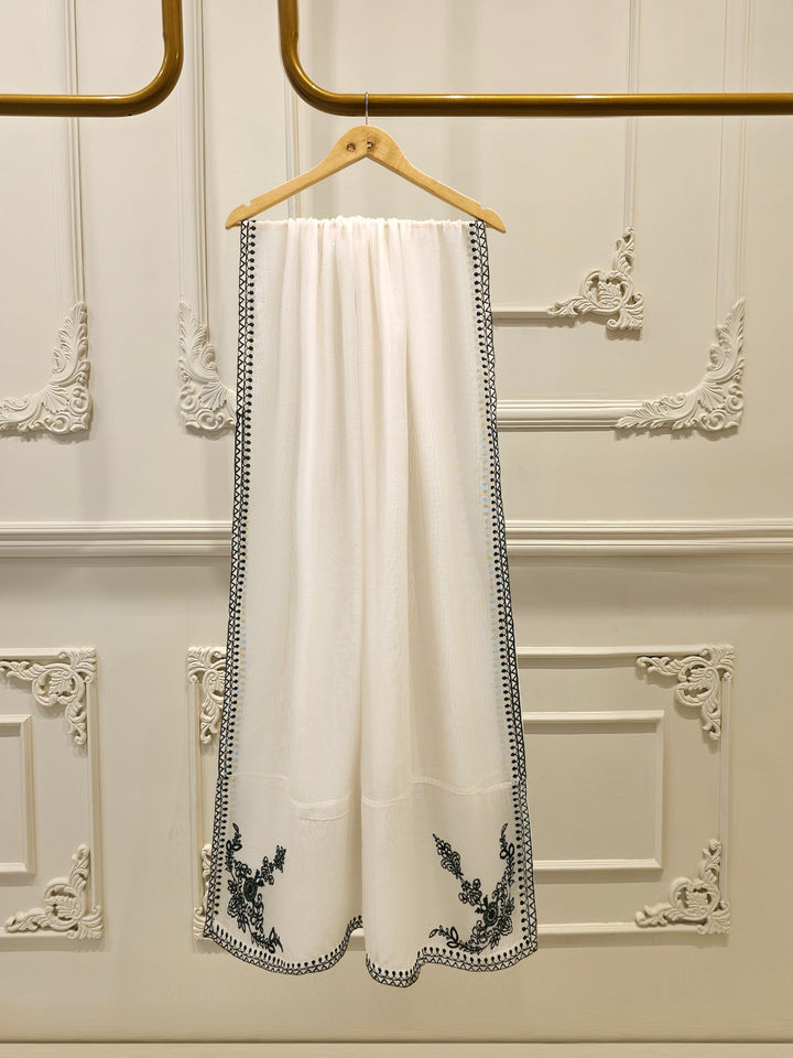 3 Piece - Pure Embroidered Cotton Net Suit S111984