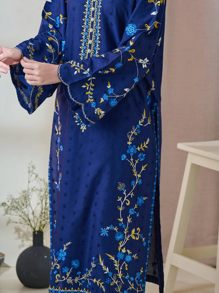 Embroidered Jacquard Suit S110141