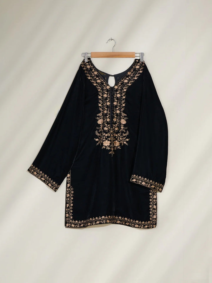 2 Piece- Embroidered Velvet Suit S110389