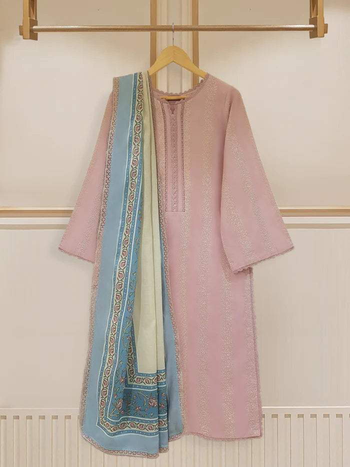 THREE PIECE PURE LAWN EMBROIDERED S107427