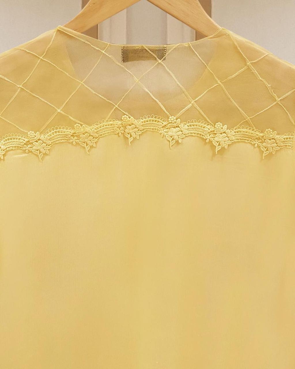 PURE CHIFFON HAND EMBROIDERED SHIRT DUPATTA AND PANTS S107097