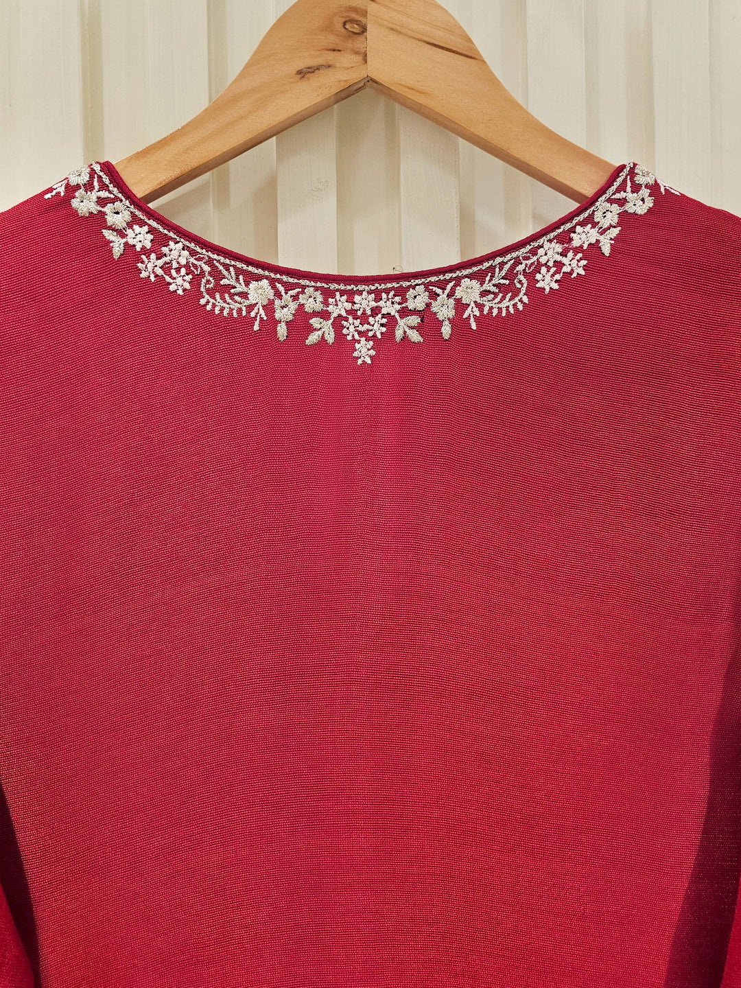 3 Piece - Pure Cotton Net Embroidered Suit S111341