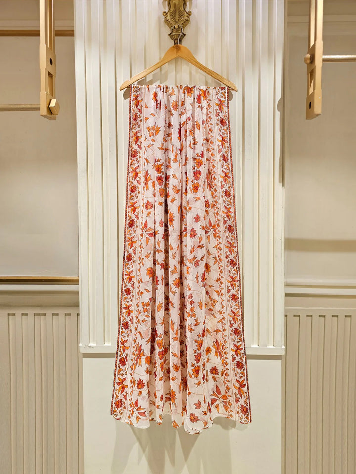 3 Piece - Pure Cotton Net Embroidered Suit S111341