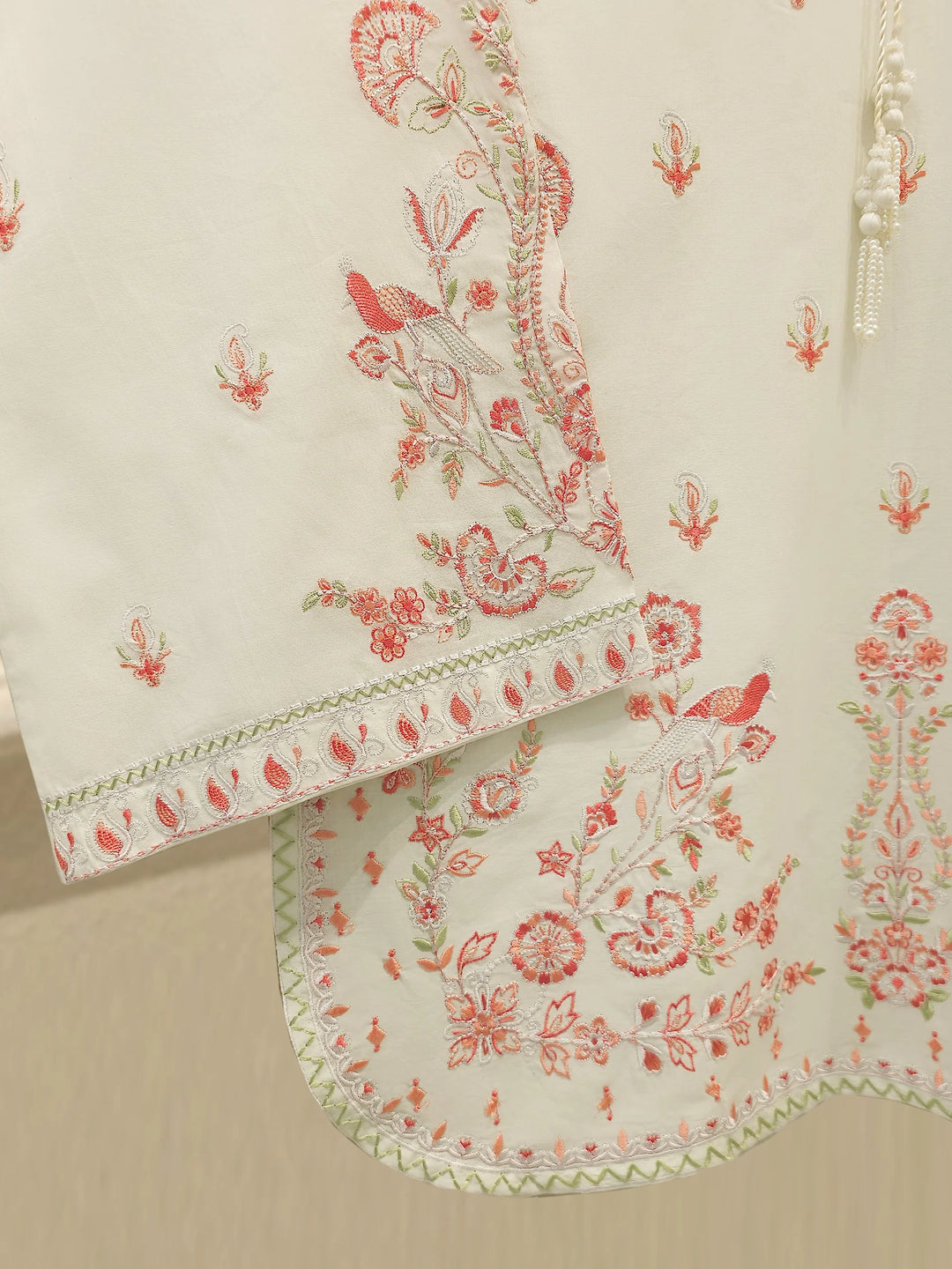 3 Piece - Embroidered Cambric Suit S112568