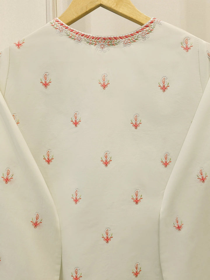 3 Piece - Embroidered Cambric Suit S112568