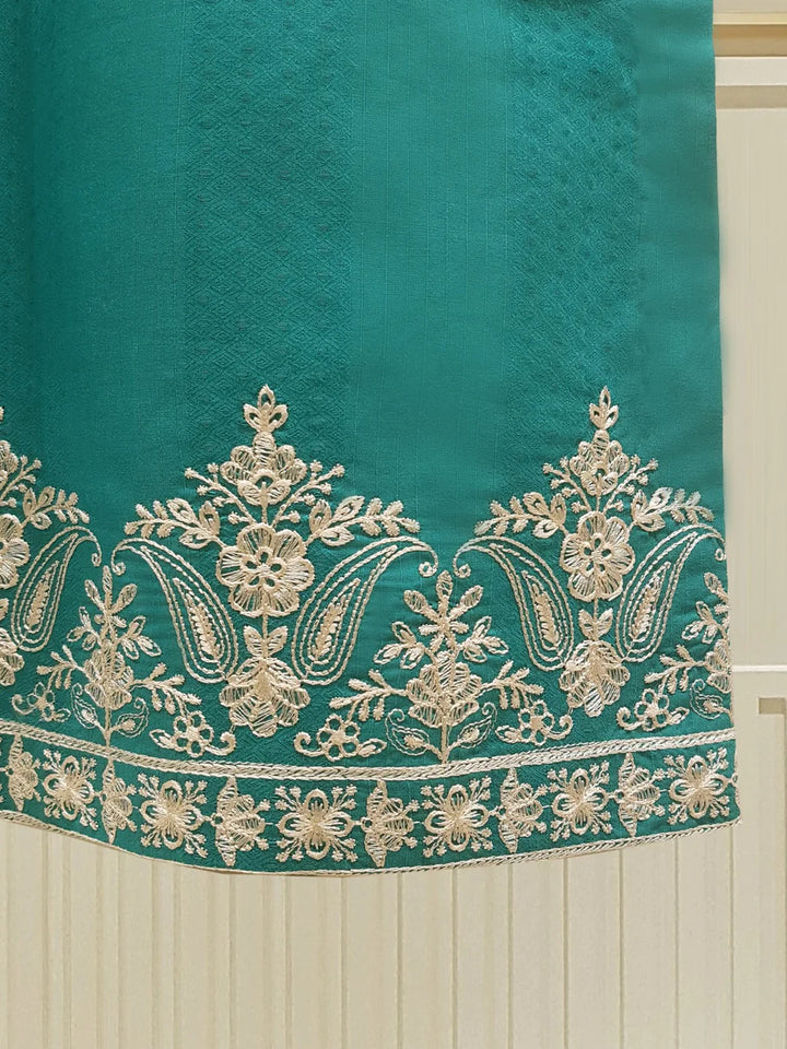 PURE EMBROIDERED JACQUARD LAWN SHIRT S106941