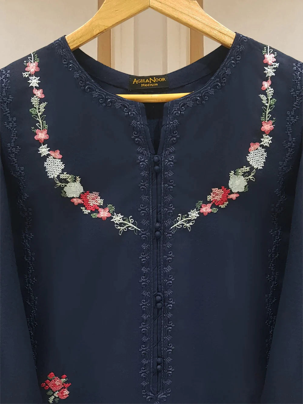 PURE EMBROIDERED JACQUARD LAWN SHIRT S107028