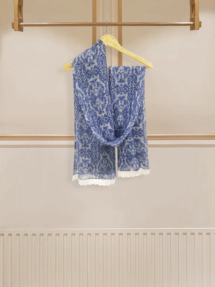 THREE PIECE PREMIUM DIGITAL PRINTED PIMA COTTON LAWN FROCK S107036