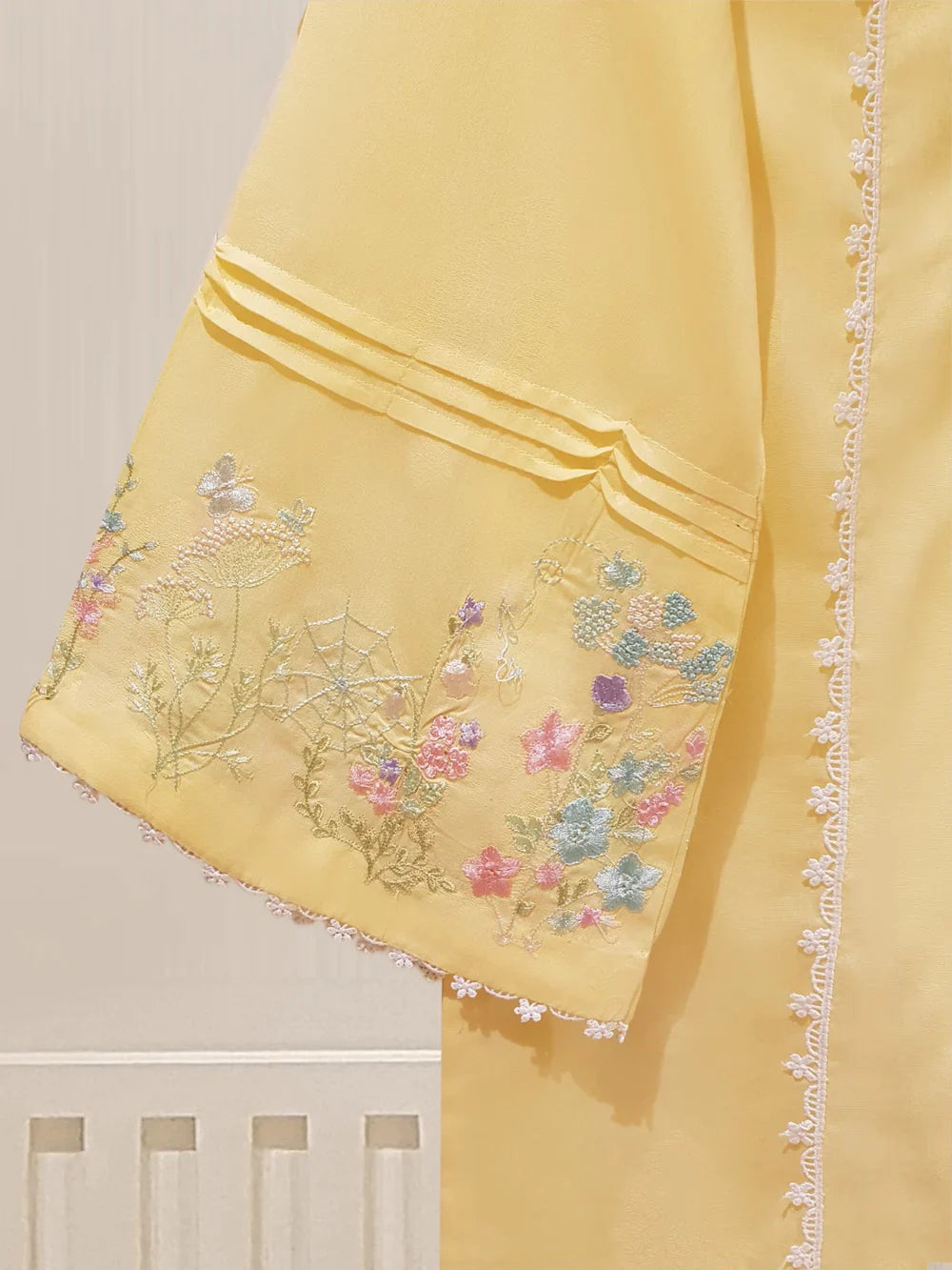 PURE EMBROIDERED JACQUARD LAWN SHIRT S107269