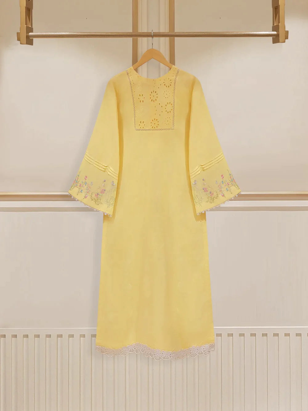 PURE EMBROIDERED JACQUARD LAWN SHIRT S107269