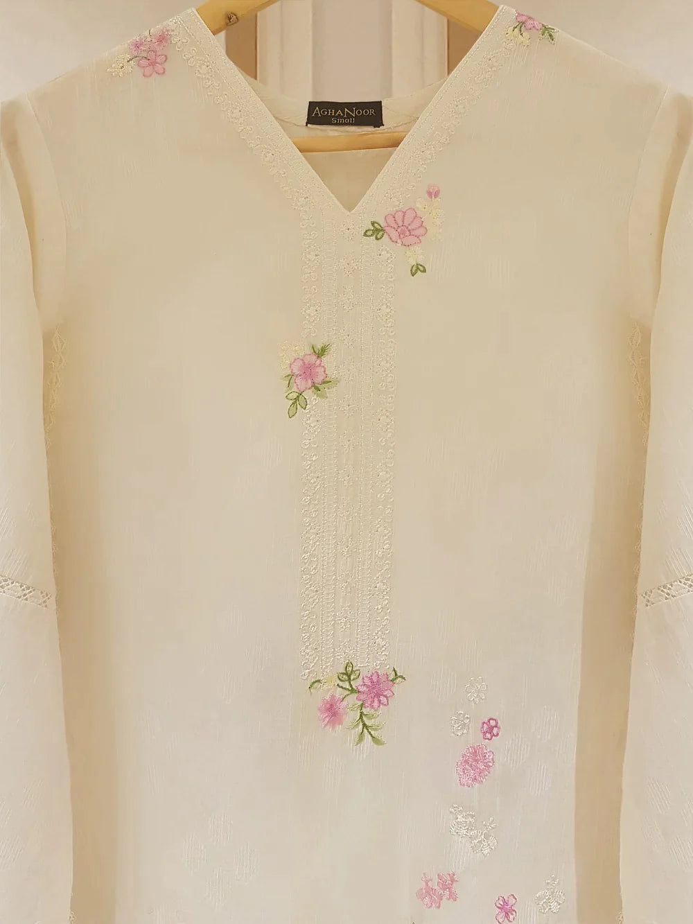 PURE EMBROIDERED JACQUARD LAWN SHIRT S107461