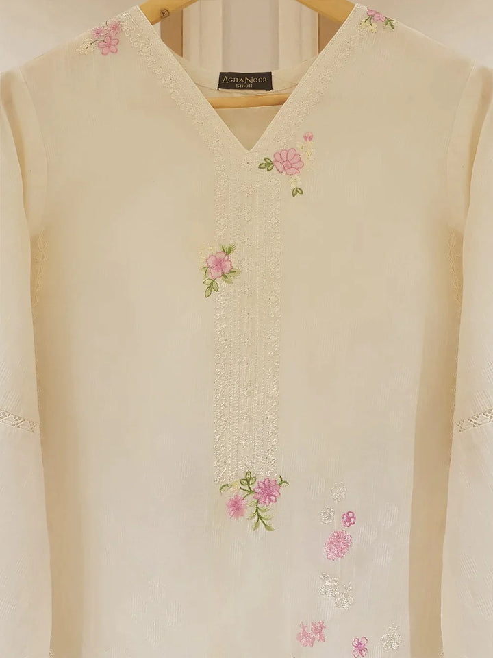 PURE EMBROIDERED JACQUARD LAWN SHIRT S107461