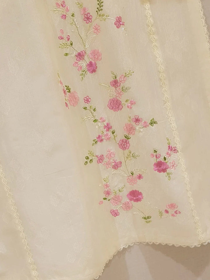 PURE EMBROIDERED JACQUARD LAWN SHIRT S107461