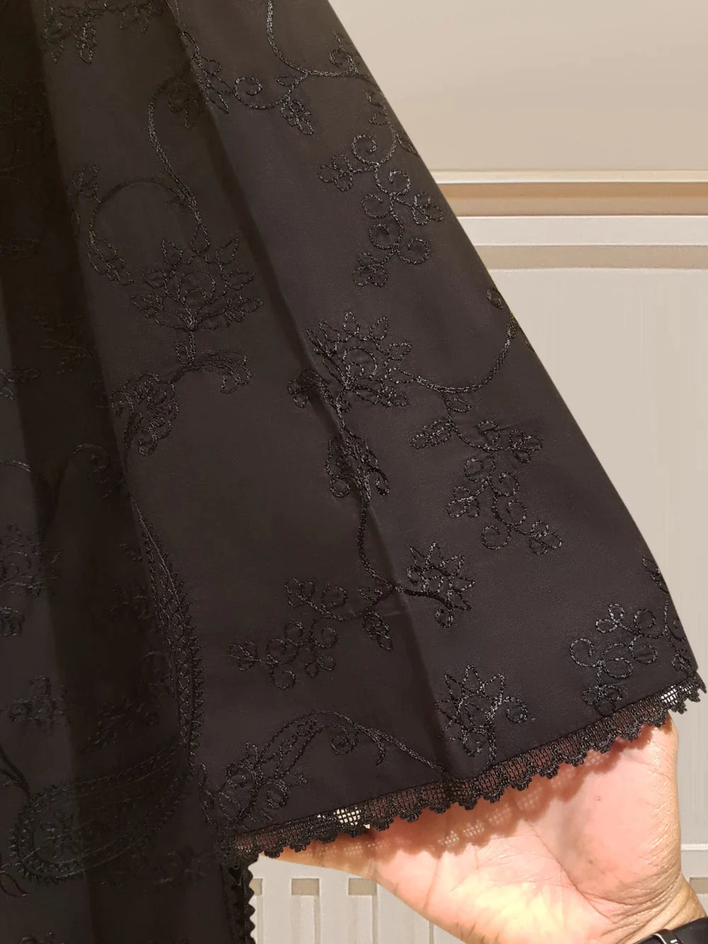 TWO PIECE FINE PIMA FULLY EMBROIDERED SHIRT WITH PANTS S107501