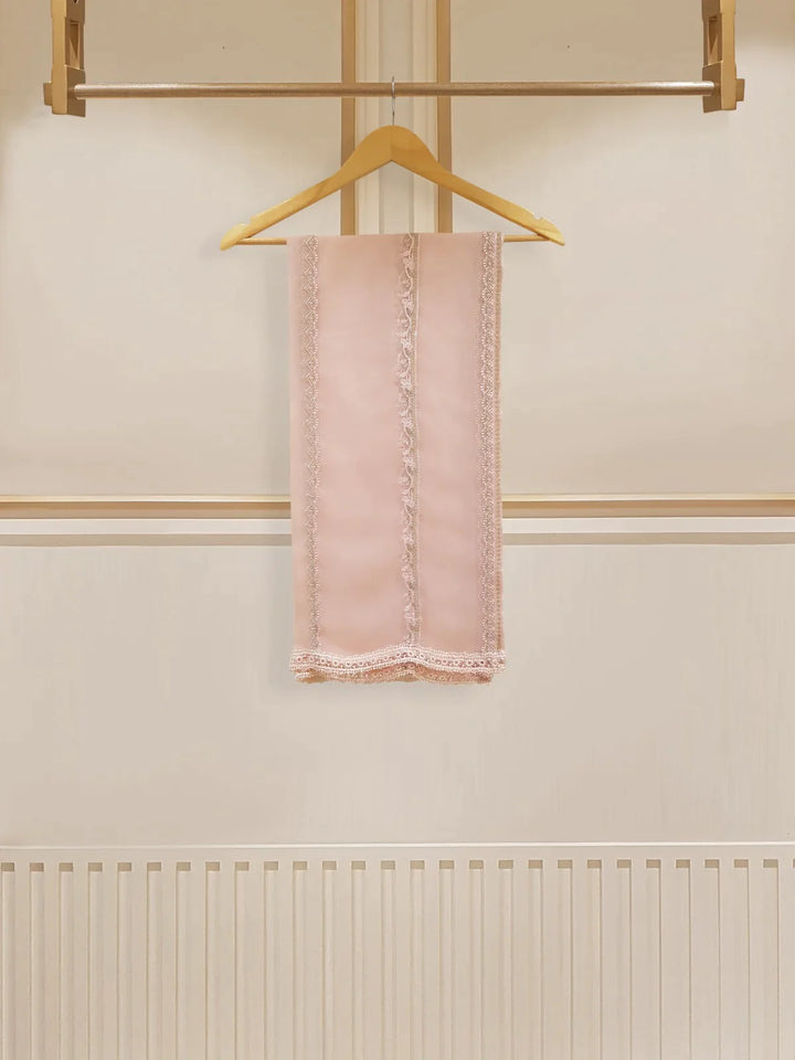 TWO PIECE FINE JACQUARD LAWN EMBROIDERED SHIRT WITH CHIFFON DUPATTA S107541