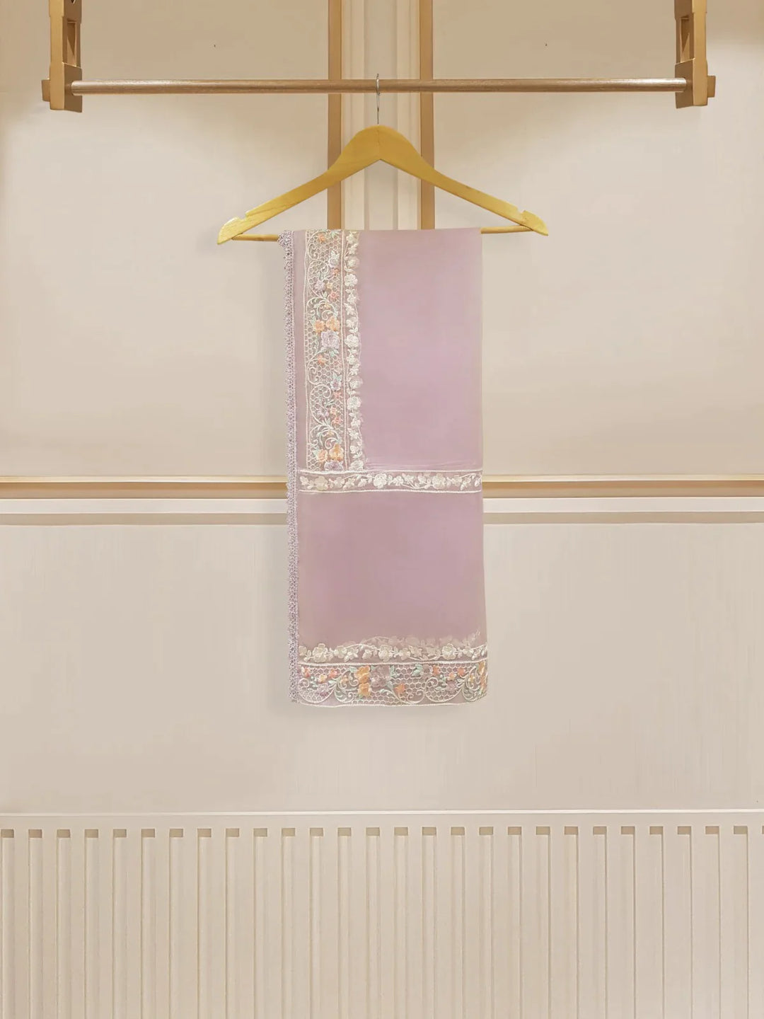 THREE PIECE PURE ORGANZA SHIRT & EMBROIDERED DUPATTA S107511