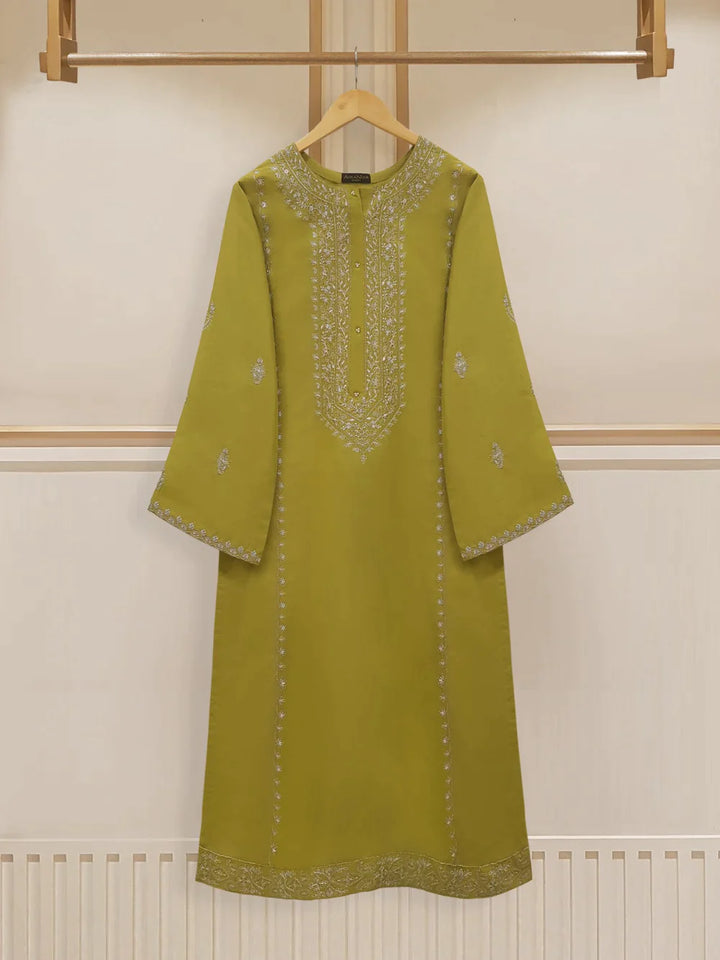 TWO PIECE FINE PIMA FULLY EMBROIDERED SHIRT WITH PANTS S107562