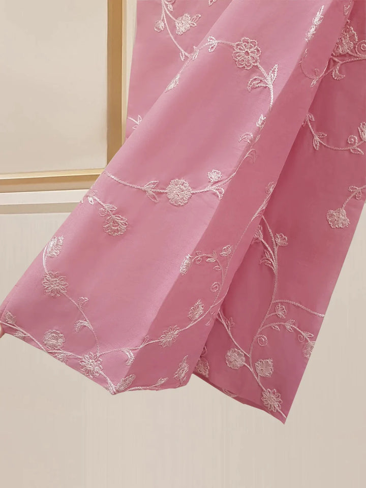 TWO PIECE FINE PIMA FULLY EMBROIDERED SHIRT WITH PANTS S107561