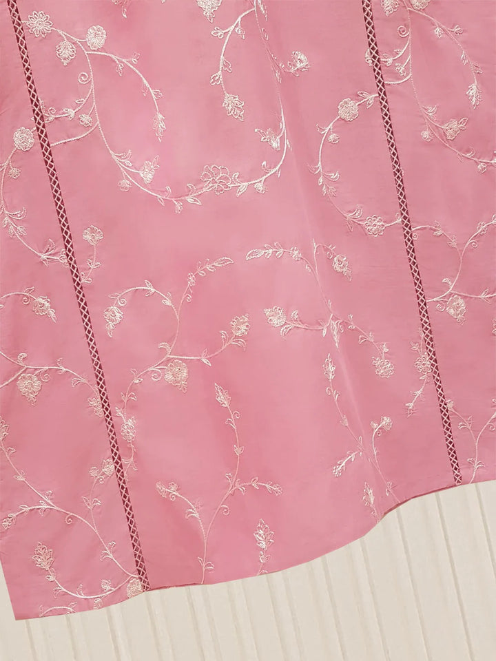 TWO PIECE FINE PIMA FULLY EMBROIDERED SHIRT WITH PANTS S107561