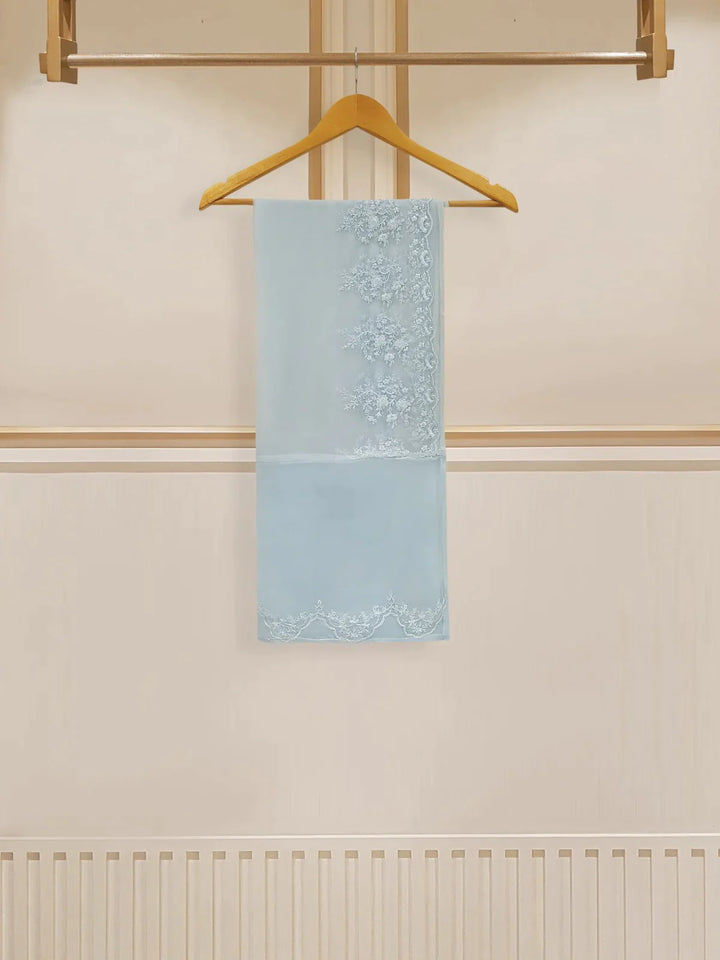 TWO PIECE FINE JACQUARD LAWN EMBROIDERED SHIRT WITH CHIFFON DUPATTA S107631