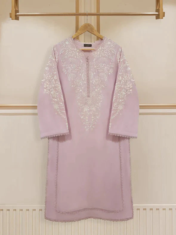 TWO PIECE FINE PIMA FULLY EMBROIDERED SHIRT WITH PANT S107722