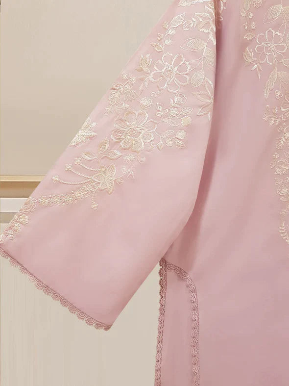 TWO PIECE FINE PIMA FULLY EMBROIDERED SHIRT WITH PANT S107722