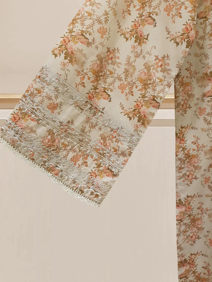 THREE PIECE PREMIUM DIGITAL PRINTED LAWN S107714