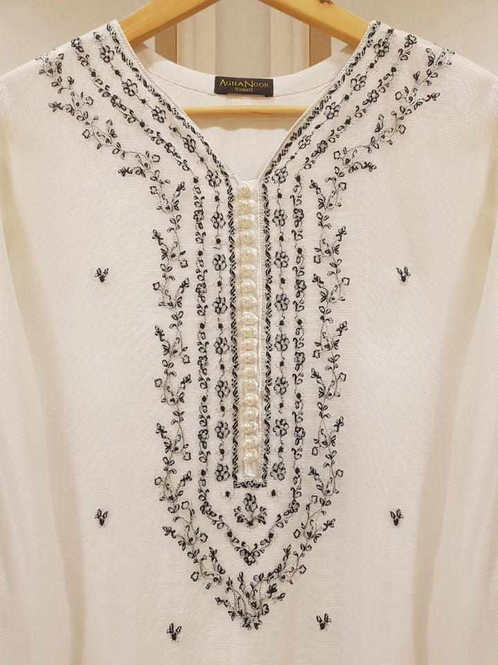TWO PIECE PURE COTTON NET SHIRT WITH DUPATTA S107837