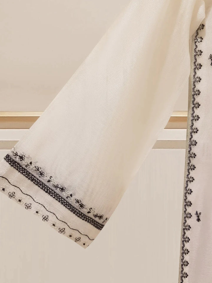 TWO PIECE PURE COTTON NET SHIRT WITH DUPATTA S107837
